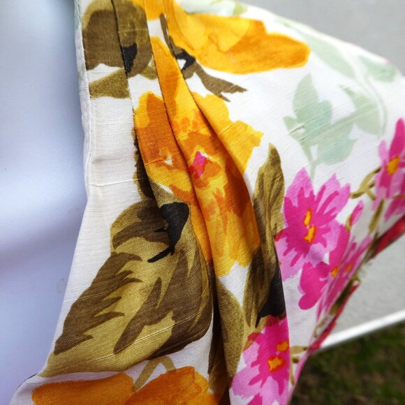 SiLK Vintage Nwt Nipon Boutique Floral Midi Dress Empire Waist Ruched Hip Zip 6 - Picture 7 of 12